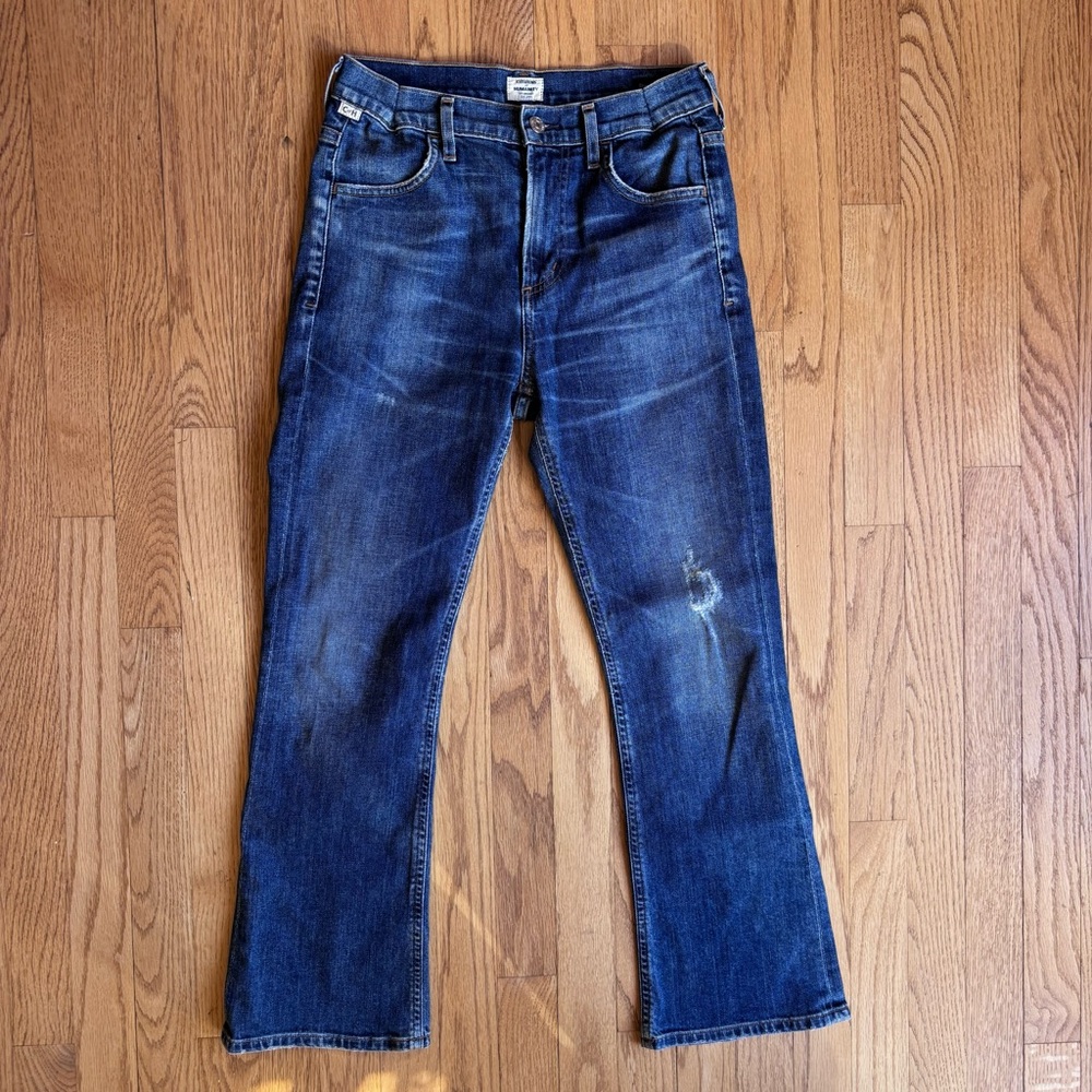 Citizens Of Humanity Blue Ankle Jeans Drew Crop 25